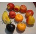 Vintage Mid Century Wax Fruit Centerpiece Kitchen Decor Assorted 10 Pieces   142890913484